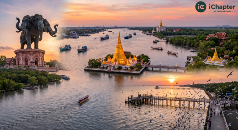 แวะเที่ยวระหว่างรอเครื่อง รวมพิกัดที่เที่ยวใกล้สุวรรณภูมิ ไปเช้า-เย็นกลับได้